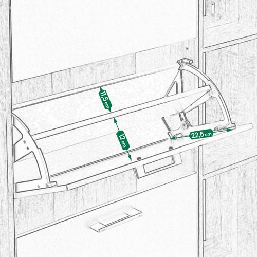 szafka na buty regał 3 komory obuwie komoda pojemna do przedpokoju regał na Arena.pl