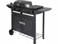 GRILL GAZOWY OGRODOWY 11KW 3W1 CZTEROPALNIKOWY Z POKRYWĄ CZARNY YATO