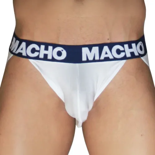 macho mx29dk jockstrap white+marine s - anatomiczny, oddychający na Arena.pl
