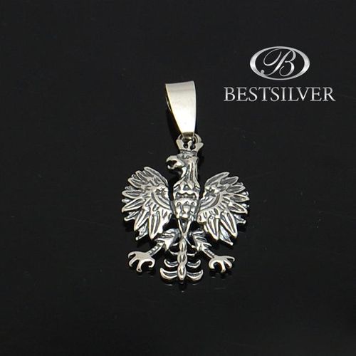 ORZEŁ srebrna zawieszka męska Godło Polski SREBRO na Arena.pl
