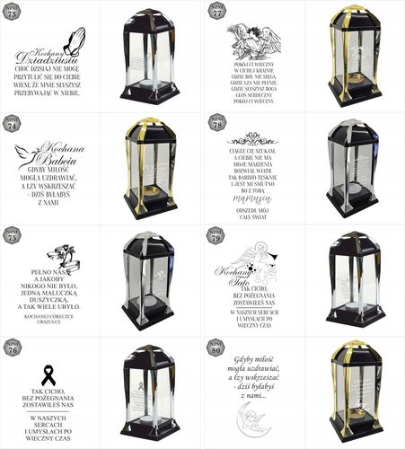 Znicz personalizowany świąteczny elegancka latarenka z grawerem na Arena.pl