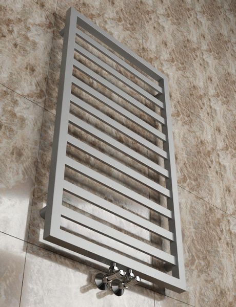 *Grzejnik łazienkowy MELY 980x530 431W SREBRNY zdjęcie 2