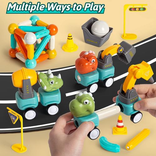 DLA DZIECI  KLOCKI  MAGNETYCZNE DINOZAURY na Arena.pl