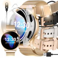 SMARTWATCH ZEGAREK DAMSKI POLSKIE MENU ROZMOWY SPORT SMART WATCH 4 PASKI