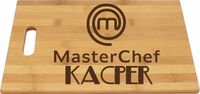 Deska bambusowa z grawerem MISTRZ KUCHNI CHEF