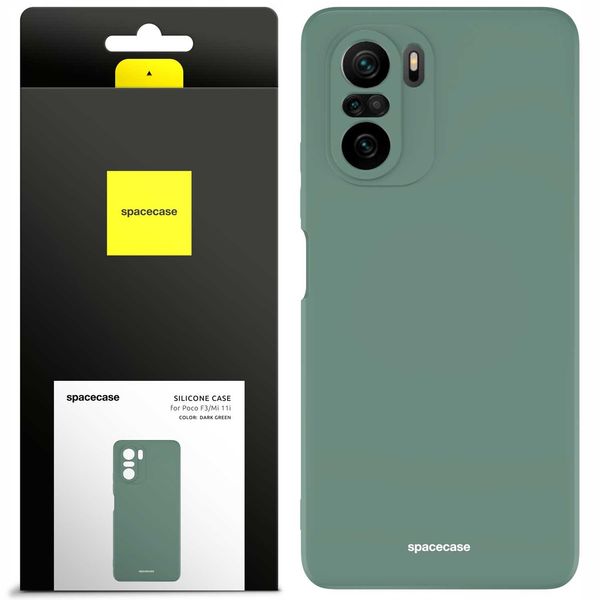 Spacecase Silicone Case Poco F3 / Mi 11I Dark Green zdjęcie 1