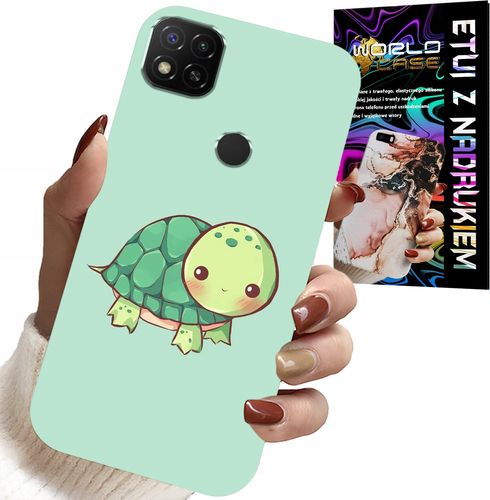 ETUI DO XIAOMI REDMI 9C - SŁODKIE ŻÓŁWKI WZORY DLA DZIECI + SZKŁO na Arena.pl