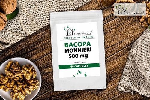 BACOPA MONNIERI BRAHMI 500mg PAMIĘĆ BAKOPA 120 k na Arena.pl