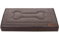 Legowisko ortopedyczne materac dla psa Welsti brązowy kość XL 130x90 antypoślizgowy