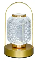 Lampka nocna kryształowa dotykowa 3 odcienie CCT bezprzewodowa 5V/USB
