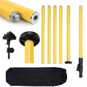 TYCZKA ROZPOROWA STATYW 420 CM DO LASERA POZIOMICY ADAPTER DO SKOSÓW