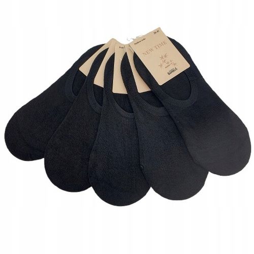 5x SKARPETY STOPKI DAMSKIE BAMBUSOWE CZARNE BASIC JAKOŚĆ PREMIUM NISKIE na Arena.pl