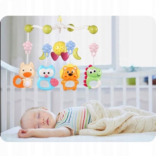 Karuzela do Łóżeczka Projektor Muzyka Pilot dla Chłopca Dziewczynki CE na Arena.pl