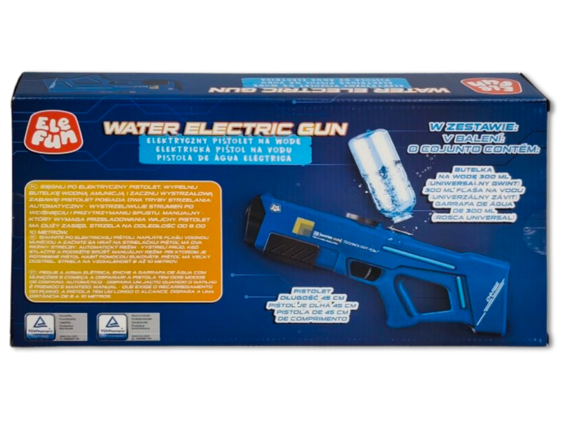 Pistolet na  wodę - Elektryczny 40cm - Niebieski zdjęcie 6