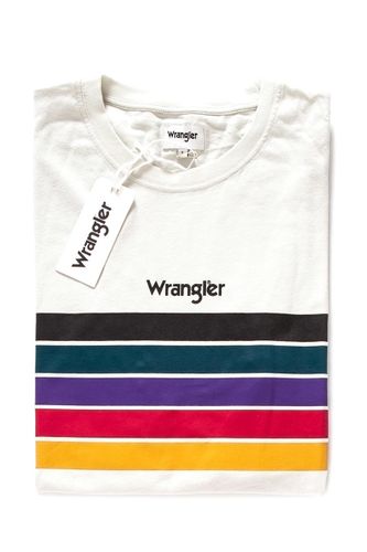 WRANGLER SS RAINBOW TEE CLOUD BLUE W7B3FGB03 S na Arena.pl
