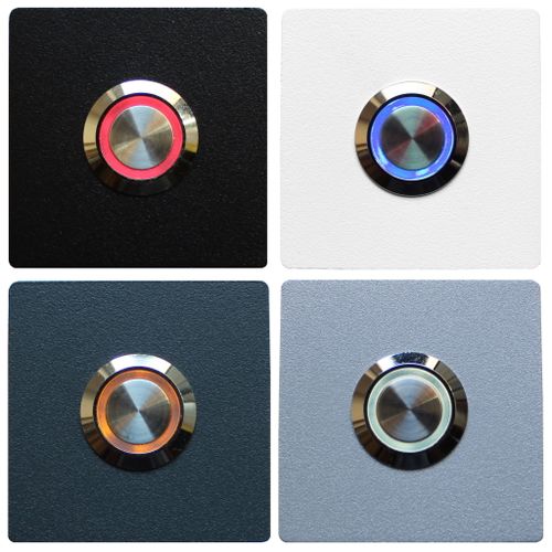 Przycisk dzwonka do domofonu wyjścia furtki bramy drzwi słupka LED czarny na Arena.pl