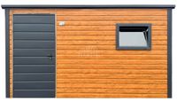 Schowek domek ogrodowy 3,5x2,5m Drzwi okno drewnopodobny dach spad TS961