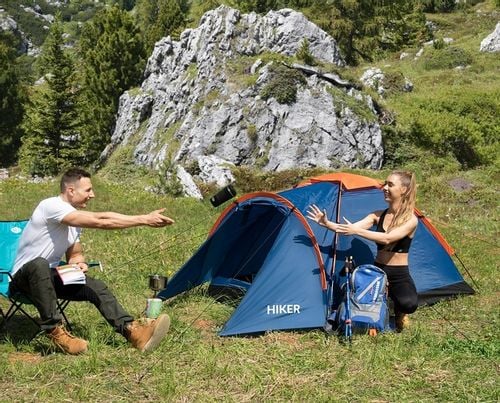 NAMIOT TURYSTYCZNY KEMPINGOWY Z PRZEDSIONKIEM NILS HIKER 2 osobowy na Arena.pl