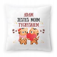 Poduszka Dla Adama Na Urodziny Ze Zdjęciem Na Prezent Biała 40X40 Cm
