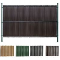 BRĄZOWA OSŁONA NA PŁOT LISTWY NA OGRODZENIE PANELE LAMELE 122X250CM
