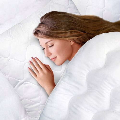 Kołdra i Poduszka 70x80 + 140x200 cm Całoroczna Antyalergiczna Pikowana na Arena.pl