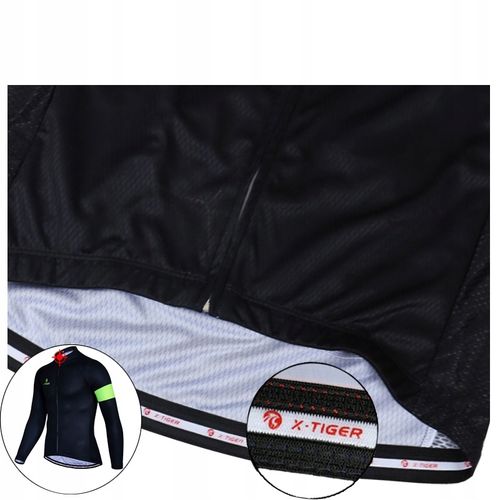Bluza Kolarska Męska Z Ociepleniem Termoaktywna Wygodna Stylowa X-Tiger M na Arena.pl