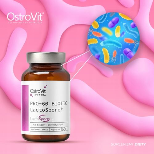 OstroVit PRO-60 BIOTIC LactoSpore 60 kap PROBIOTYK na Arena.pl