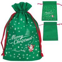 Worek na prezenty pod choinkę torba św. Mikołaja zielona