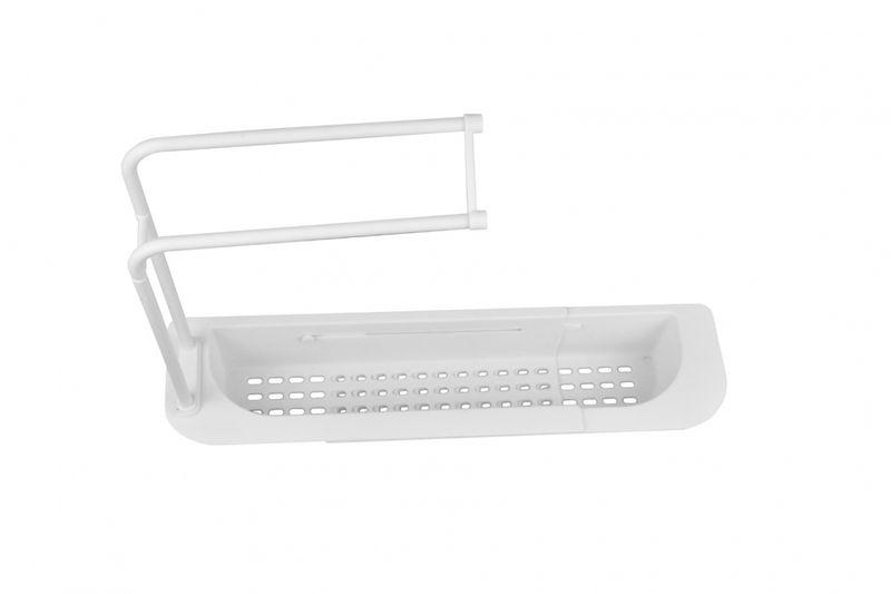 Organizer do zlewu regulowany biały zdjęcie 2