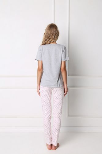 Piżama Grace Long Grey-Pink Rozmiar M na Arena.pl