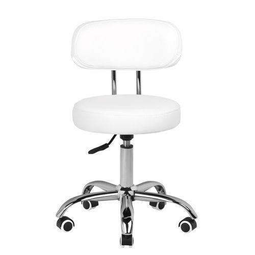 Taboret kosmetyczny do pedicure A-007 biały na Arena.pl