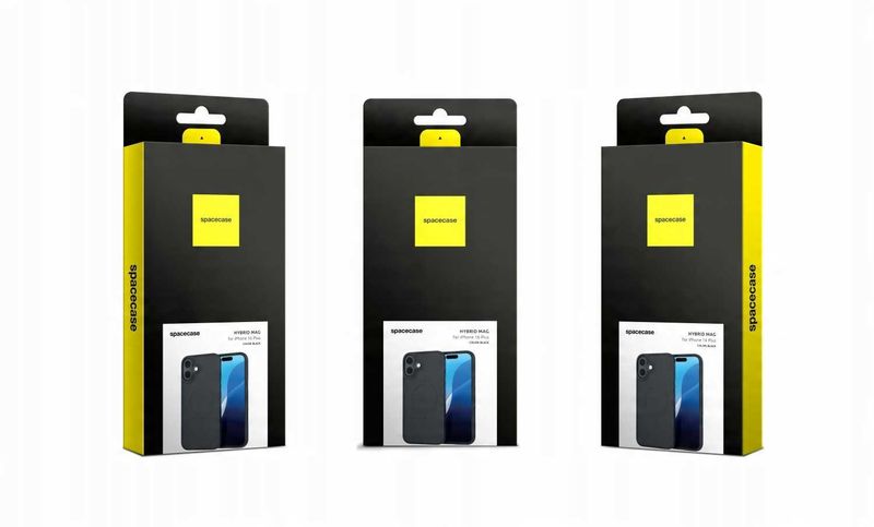 Spacecase Hybrid Mag Iphone 16 Plus Black zdjęcie 11
