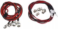 Wielokolorowe światła LED 5mm Czerwony/3mm Niebieski/Biały, 72cm, złącze J…