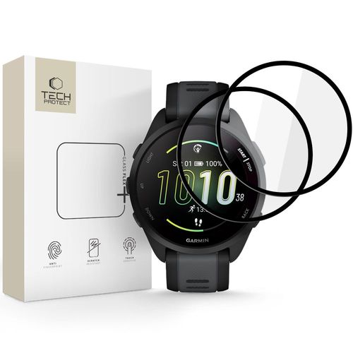 Szkło Hybrydowe Tech-Protect Glass Flex+ do Garmin Forerunner 165 Black (2 na Arena.pl