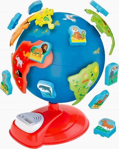 INTERAKTYWNY GLOBUS PRZEDSZKOLAKA MÓWIĄCY OBROTOWY DO ZŁOŻENIA ZOOLOGICZNY na Arena.pl