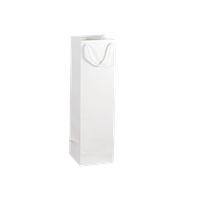 Torba papierowa , 11,5 x 11,5 x 40 cm, 20 szt. Kraftlux eko biała AWIH