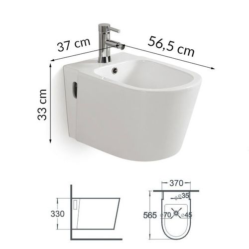 Bidet wiszący Nova biały na Arena.pl