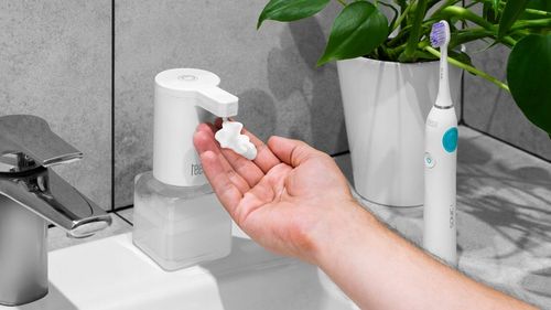 Dozownik mydła w pianie automatyczny akumulatorowy bezdotykowy Teesa na Arena.pl