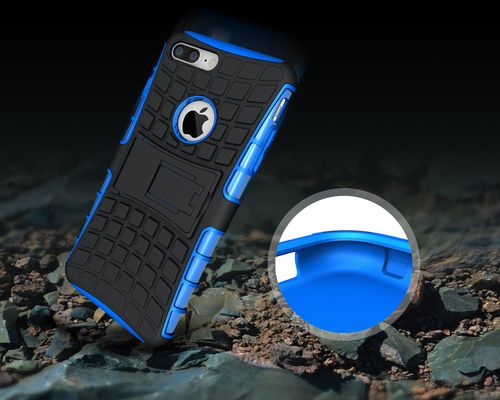 Pancerne etui Kickstand iPhone 7 Plus niebieskie na Arena.pl