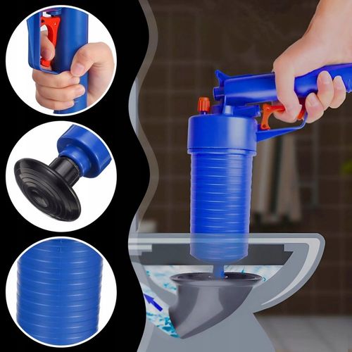 PISTOLET DO UDRAŻNIANIA RUR PRZEPYCHACZ WC TOALET ZLEWU KRET HYDRAULICZNY na Arena.pl