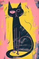 Plakat 20x30cm Kontrastowa Kotka