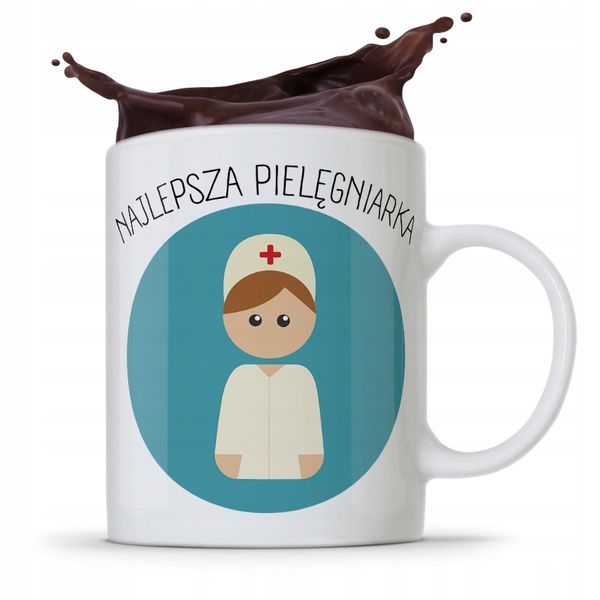 Kubek Prezent Dla Najlepszej Pielęgniarki Z Nadrukiem Ze Zdjęciem zdjęcie 1