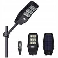LAMPA SOLARNA LATARNIA ULICZNA LED 120W CZUJNIK RUCHU PILOT