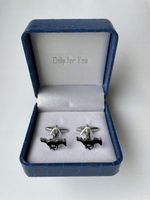 Srebrne spinki do mankietów EXC Ford Mustang GT Bullitt