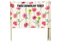 PARAWAN PLAŻOWY Mak z indywidualnym napisem 3 PANELE 49.3