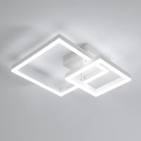 LAMPA SUFITOWA LED WISZACA BIAŁY KWADRAT NOWOCZESNA DO SALONU 6500K 36W