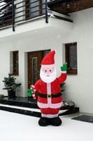 MIKOŁAJ nadmuchiwany ŚWIECĄCY DUŻY pompowany LED 215cm dmuchawiec JUMIhome