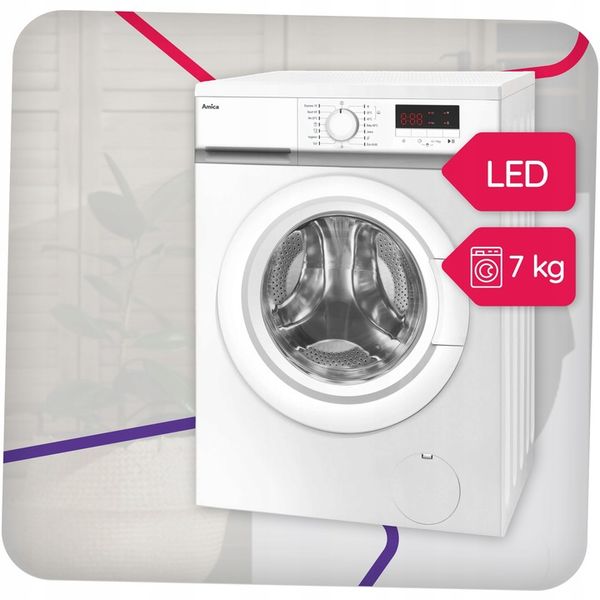Pralka AMICA GWAS712DL 7kg 1200obr 15programów AutoSensor wymienne zdjęcie 11