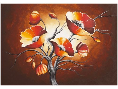 100 70CM OBRAZ PŁÓTNO MAKI BRĄZACH PŁÓTNO RAMA na Arena.pl