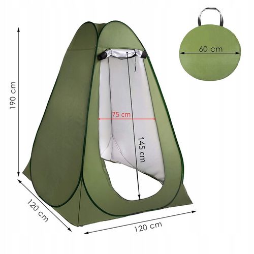 NAMIOT NA PRYSZNIC TOALETA WC PRZEBIERALNIA PRZENOŚNA KEMPINGOWY PLAŻOWY na Arena.pl